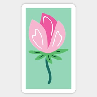 Pink Flower Sticker